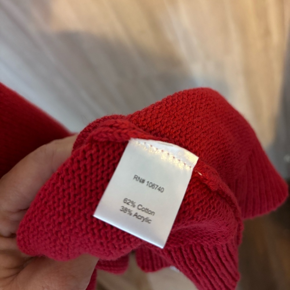 Nouveau Button Up Red Cardigan - Picture 5 of 8